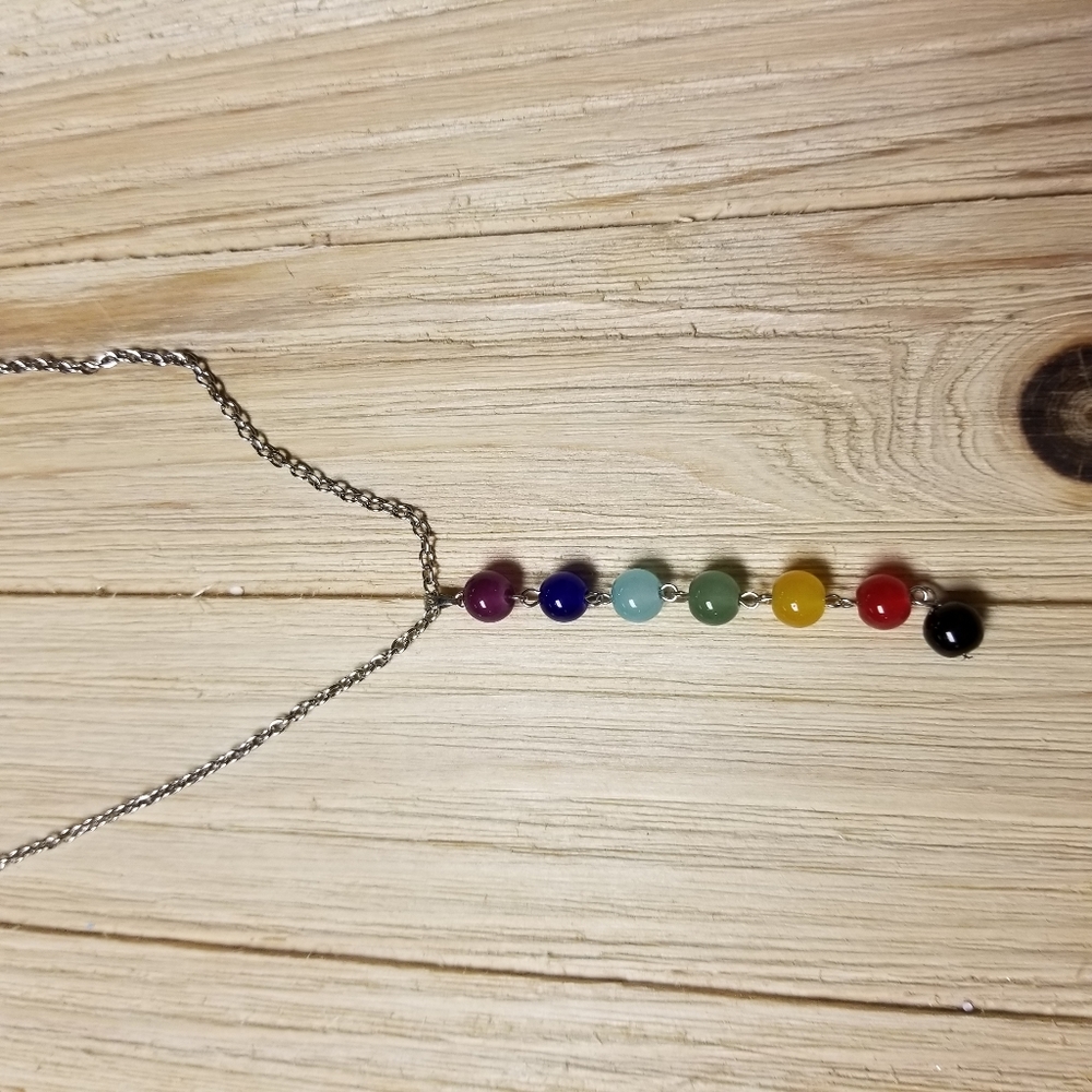 Pretty 7 Chakra Reiki Healing Gemstone necklace - Picture 16 of 16